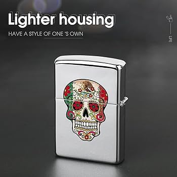 Amazon.co.jp: メキシコの頭蓋骨 ZIPPO兼用ケース ライター